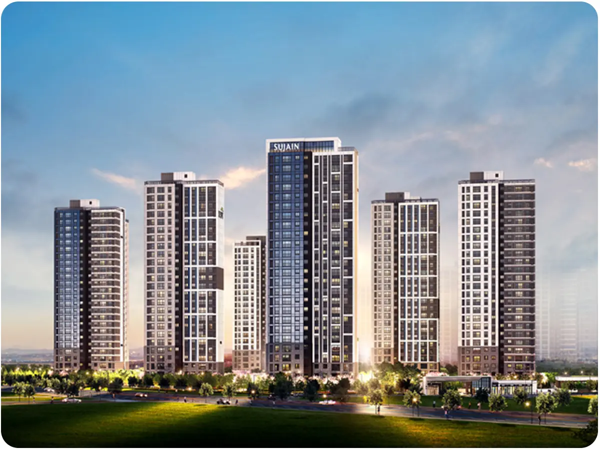 고덕 수자인 1단지 아파트 조감도
