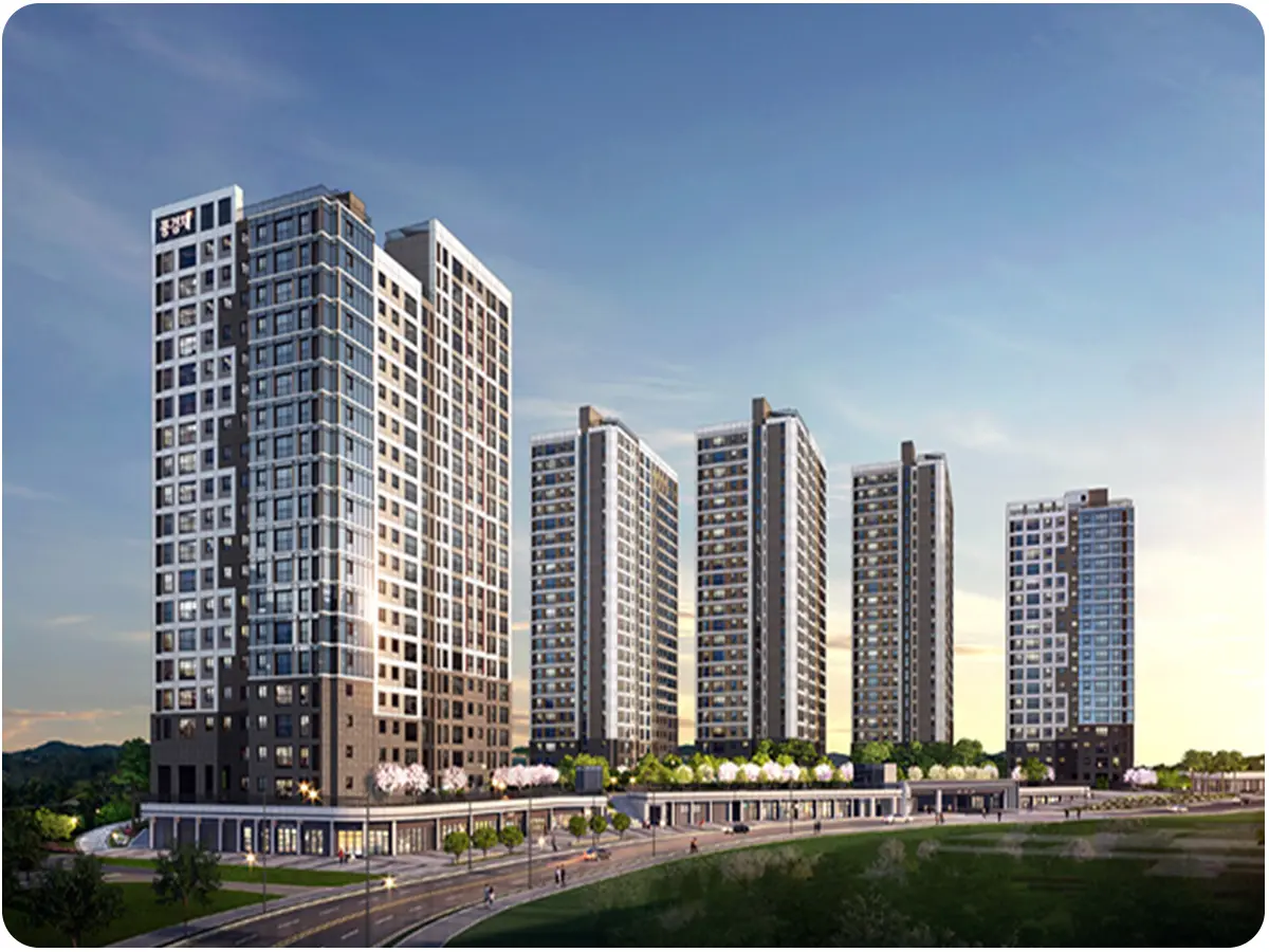 고덕 수자인 2단지 아파트 조감도